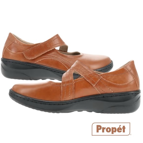 Propét Womens Golda Sneaker - Teak - 9 Wide New In Box - Picture 1 of 11